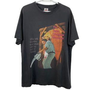 Vintage Texas Chainsaw Massacre Faded Horror Tee
